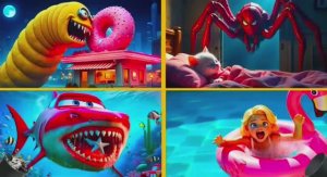 МИНЬОНЫ МОНСТРЫ И ЧЕЛОВЕК-ПАУК: Битва против Маквина Акулы и Миньона EXE 🍌 МУЛЬТИК ГЕРОИ