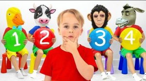 Майк играет в прятки с дядей — История для детей с масками животных