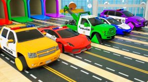 Песенка для игры в бинго. Изучение цветов. Ферма-монстр, пожарная машина, трактор. Детские песенки.