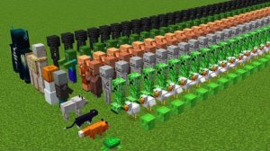 КАКОЙ МОБ АТАКУЕТ БЫСТРЕЕ? — MINECRAFT СРАВНИВАЕМ МОБОВ