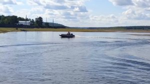 испытание новой лодки от sibriver hatanga390 jet на винте Suzuki dt15