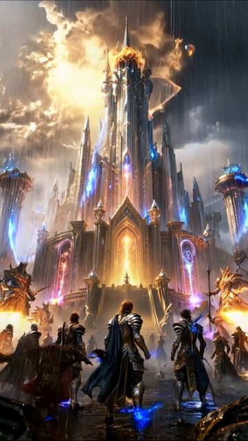 Эпическая битва у волшебного замка #фэнтези #приключения #битва