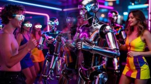 Электронная музыка в стиле Electro Techno Robots.