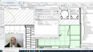 ArchiCad 8-5 . Инструмент Штриховка  в Архикаде. Создание плана полов с помощью штриховки