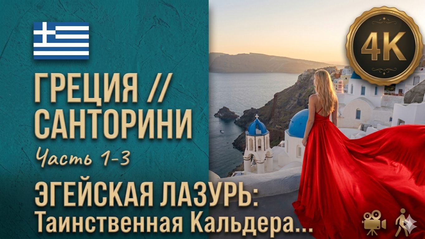 Греция // Секреты Санторини // Раскрываем тайны Эгейской лазури 4К  // часть 1