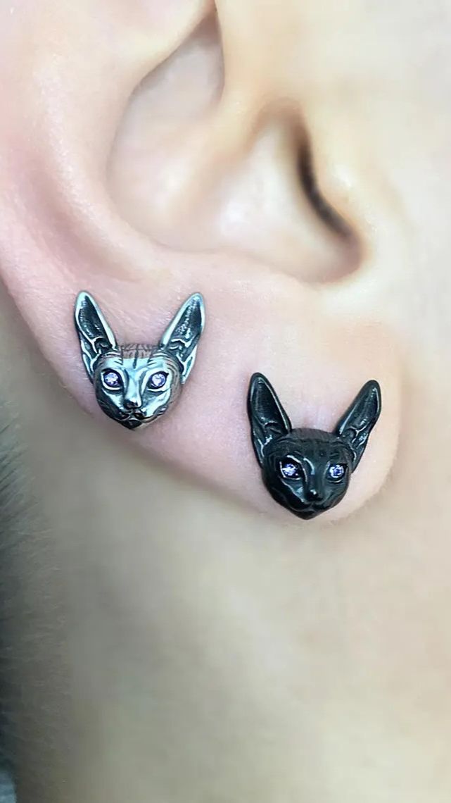 Серьги-гвоздики "Египетские сфинксы" от StarfallShop