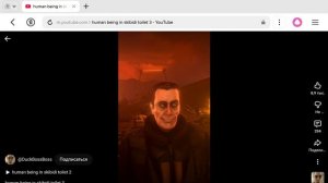 Human being in skibidi toilet 3