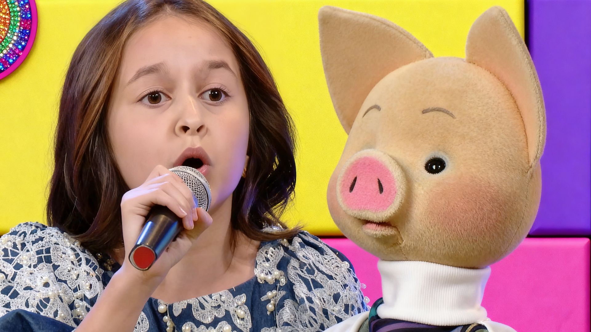 Вместе с Хрюшей: Певица Майя Полякова ✨ Шоу для детей С добрым утром, малыши! (2023) №36161