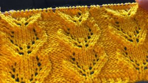 🧶СИМПАТИЧНЫЙ УЗОР СПИЦАМИ💜