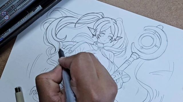 Anime DYNAMIC _ACTION pose drawing tutorial (Frieren) Anime DYNAMIC _ACTION pose drawing tutorial (Frieren)
