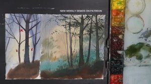 Не повторяйте эту ошибку при рисовании акварелью деревьев