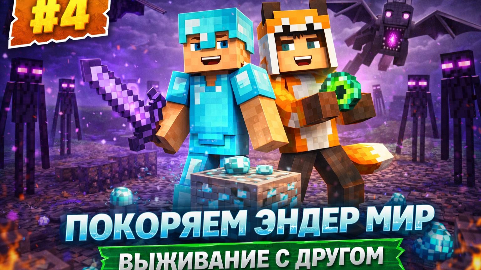 ПОКОРЯЕМ ЭНДЕР МИР № 4 - MINECRAFT