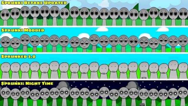 СМЕШАЙ ВСЕ ПЕРСОНАЖИ В SPRUNKI | ИЗ SPRUNKI (RETAKE UPDATED ПРОТИВ MODDED ПРОТИВ SPRUNKED 2.0 И ДР.)