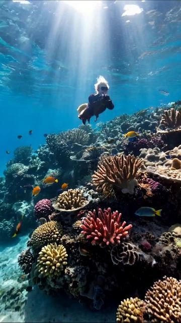 Подводный мир: цветные кораллы и рыбы #подводныймир #кораллы #рыбы