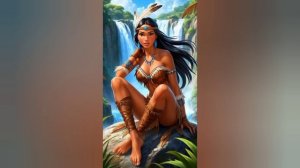 ПРЕКРАСНАЯ ИНДЕЙСКАЯ ДЕВУШКА В СТИЛЕ DISNEY