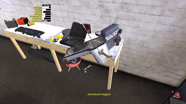 Прохождение My Summer Car собрал двигатель+ установка двигателя+система торможения!(ПК)