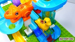 Мультики конструктор Лего динозавры