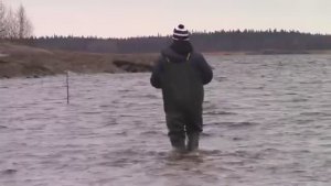 СДЕЛАЛ ЗАБОР ДЛЯ ЛОВЛИ РЫБЫ! ПОШЁЛ ПРОВЕРИТЬ ЛОВУШКУ! СЕВЕРНАЯ РЫБАЛКА!!!