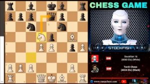 Стокфиш 18(4060 Эло)сыгралвыдающийсягамбиткороляпротивTorchChess|Шахматныеловушкиихитрости р