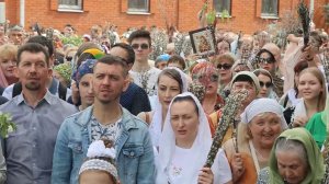Крестный ход на Вербное воскресенье в храме Рождества Христова