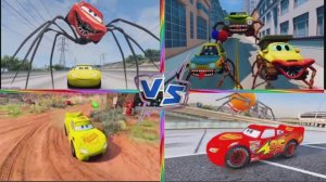 МАКВИН ПАУК: Молния Маквин на Паучьих Ногах против Автобуса Монстра 🕷️ МУЛЬТИК БАТТЛ