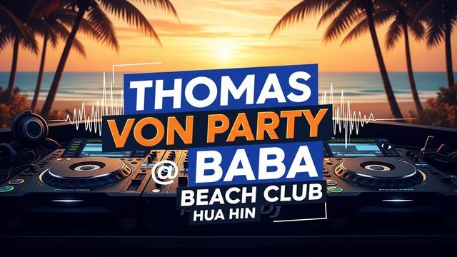 Thomas Von Live DJ Set at Baba Beach Club Hua Hin  Beach Party Mix