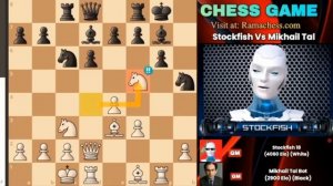 Stockfish 18 сыграл игру с « Талем», в партии которыхх были пожертвованы ладьи Шахматная руский