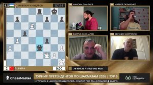 День 6. Турнир претендентов 2026. ChessMaster