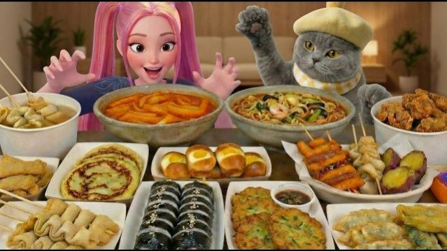 ШЕФ МЯУ ВИЗИТ В ДОМ МИРЫ | ГОТОВИМ РАМЕН, ЖАРЕНУЮ КУРИЦУ, ТТЕОБОККИ, МИНИ-МАРКЕТ | ASMR MUKBANG