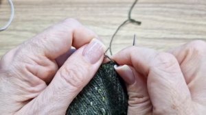 Отделение петель клина (снятие на доп. нить)