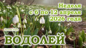 ВОДОЛЕЙ | ТАРО прогноз на неделю с 6 по 12 апреля 2026 года