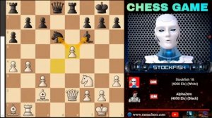 Стокфиш 18блестящепожертвовалладьювцентрепротивАльфаЗеро 2026|ШахматыАльфаЗеро на русском