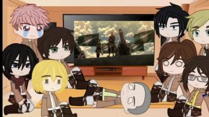 ×Реакция Персонажей Aot На «Атака Титанов За 9 Минут»×