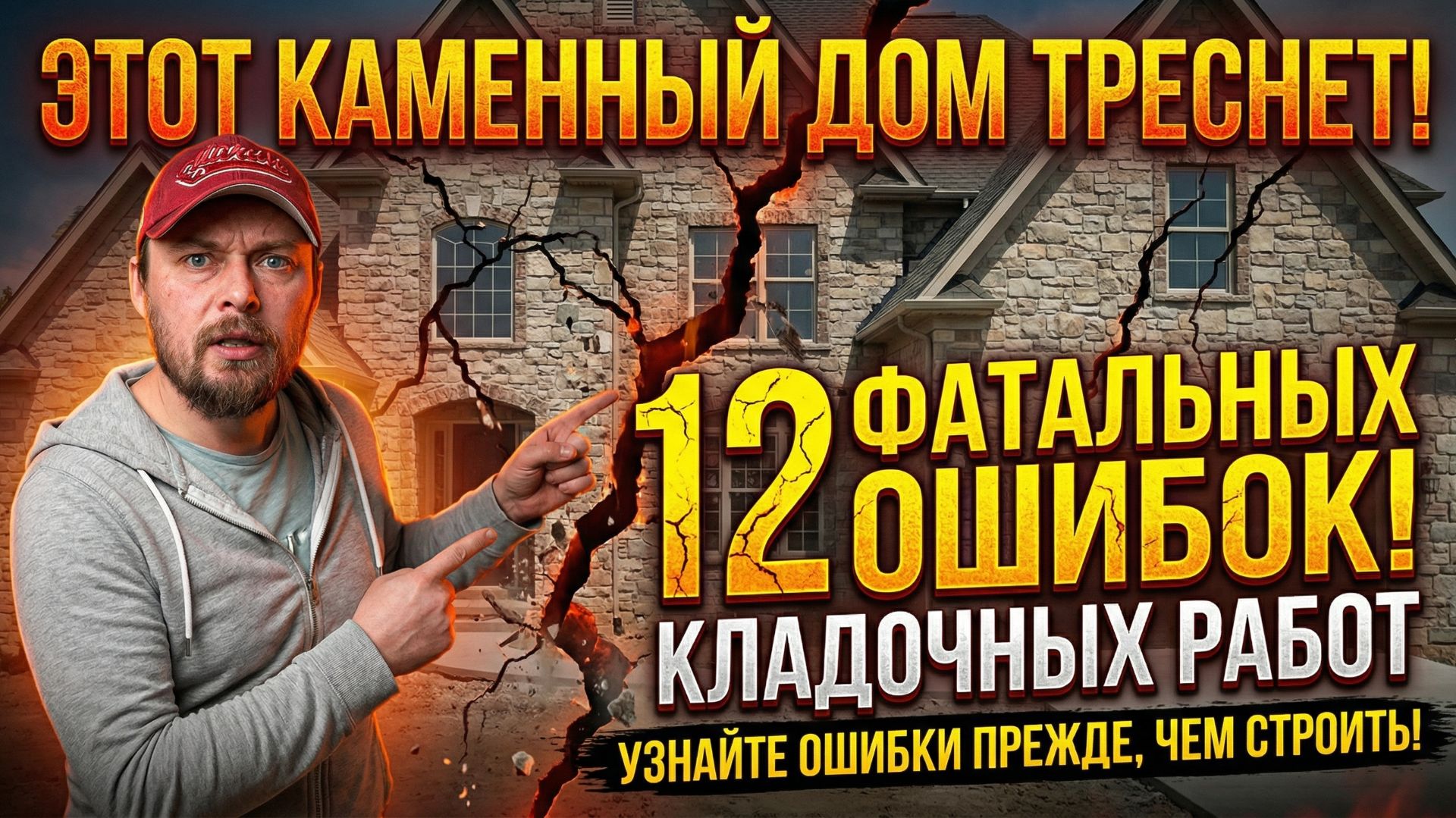 Каменный дом, который треснет: фатальные ошибки строителей! смотреть онлайн