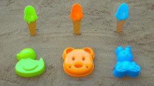 Мультики для для детей и Песенки для малышей про Кролика и Цветные Ложечки для Мороженного