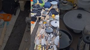 Обзор барахолки (блошки) в Новосибирске,  возле Гусинобродского шоссе и на кольце трамвая