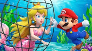Марио спасает русалку Пич 🧜🏼♀️ | Любовь Марио и Пич | Супер Марио Брос. Фильм