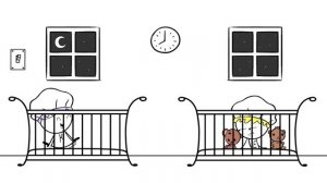 Emma & Kate _Baking Pumpkin Pie_ Emma gets a Pie in the Face - EK Doodles Cute Funny Cartoon