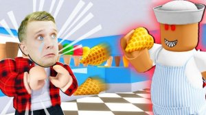 ПОБЕГ из ЗЛОГО МОРОЖЕНОГО! 🍦😱 Мы застряли в ROBLOX!