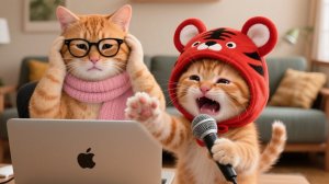 После того как мама-кошка нарушила обещание — котёнок в тигровой шапочке хочет объявить голодовку