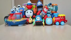 Для детей. Паровозик томас и его друзья. Играем паровозиками и машинками