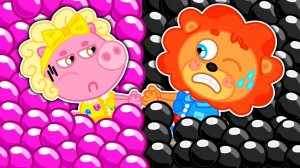 67 Маша и Леопольд. Соревнование черные против розовых