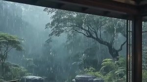 Дождь в лесу | Шум дождя для сна 1 час | Сильный дождь — глубокий сон | Дождь для расслабления