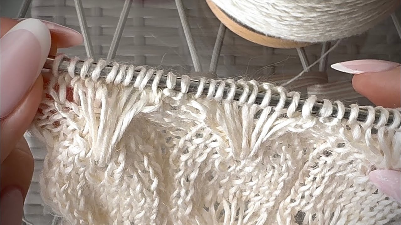 ТРЕНД!  Вяжем ВЫТЯНУТЫЕ петли! 