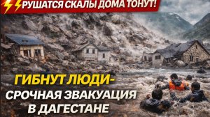 РУШАТСЯ СКАЛЫ ДОМА ТОНУТ! ГИБНУТ ЛЮДИ-СРОЧНАЯ ЭВАКУАЦИЯ В ДАГЕСТАНЕ