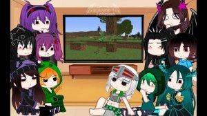 Mob girl's Minecraft react to AJTHEBOLD - Gacha React