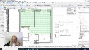 ArchiCad 8-7 . Как у инструмента Перекрытие включить свойства Штриховки