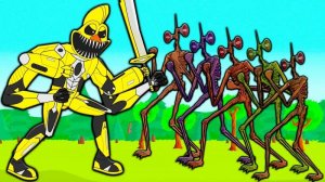 Сиреноголовые против киборга цыпленка Пинака. Поппи Плейтайм 3