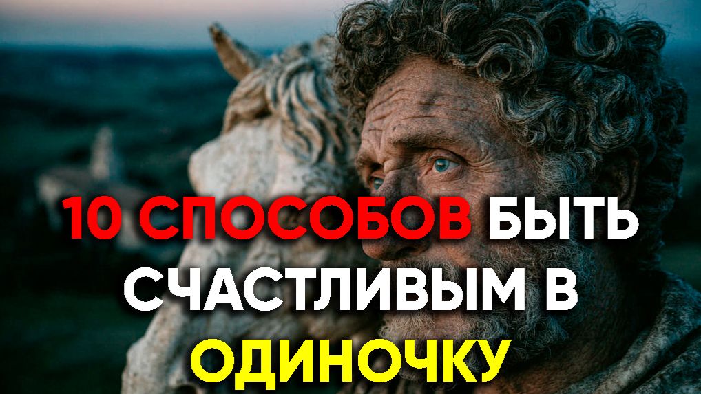 10 СПОСОБОВ БЫТЬ СЧАСТЛИВЫМ В ОДИНОЧКУ! | Стоицизм.