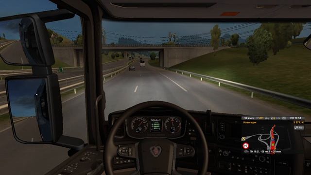 32) Euro Truck Simulator 2 Срезанные цветы (1т) 221 км Luxembourg (L) - Strasbourg (F)